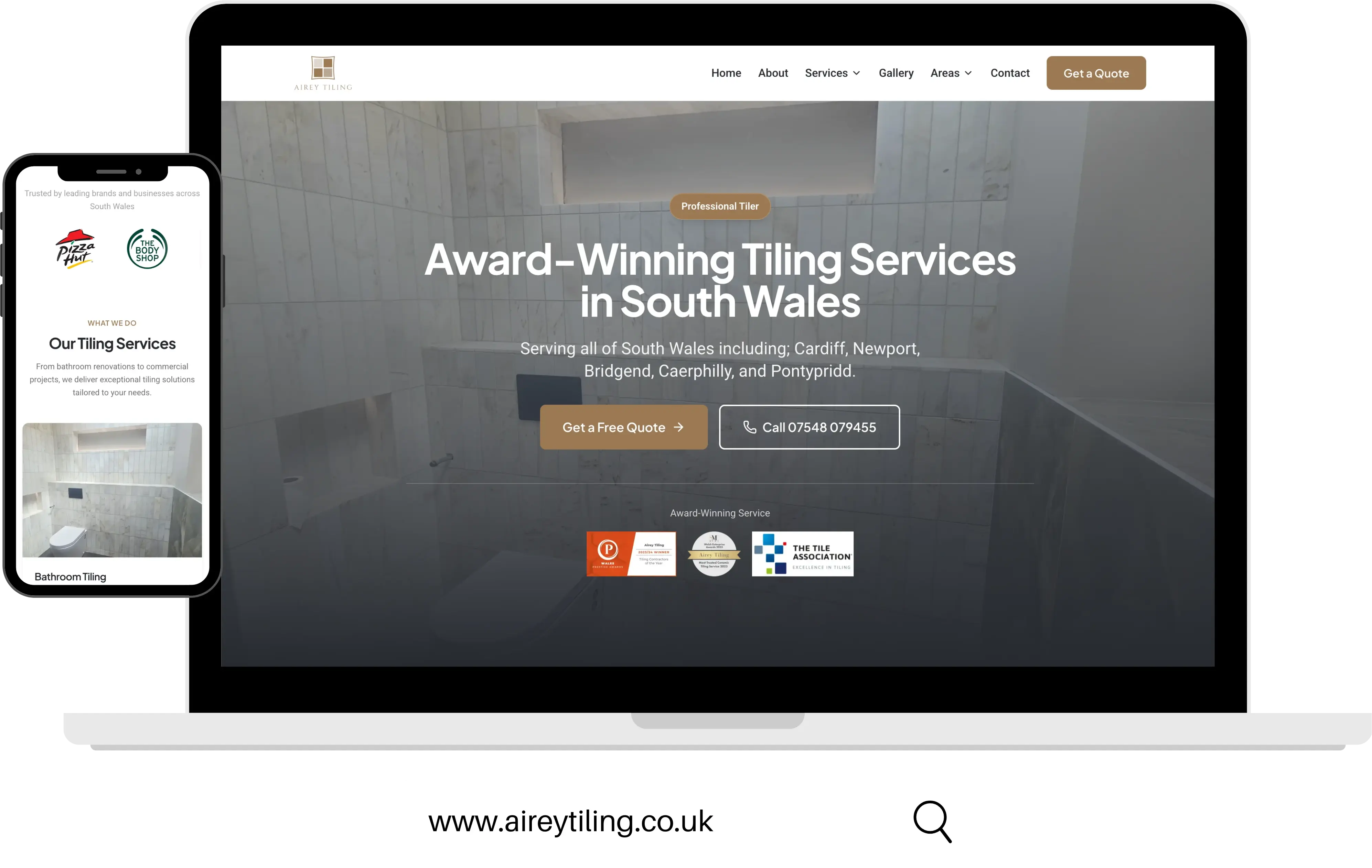 Airey Tiling website