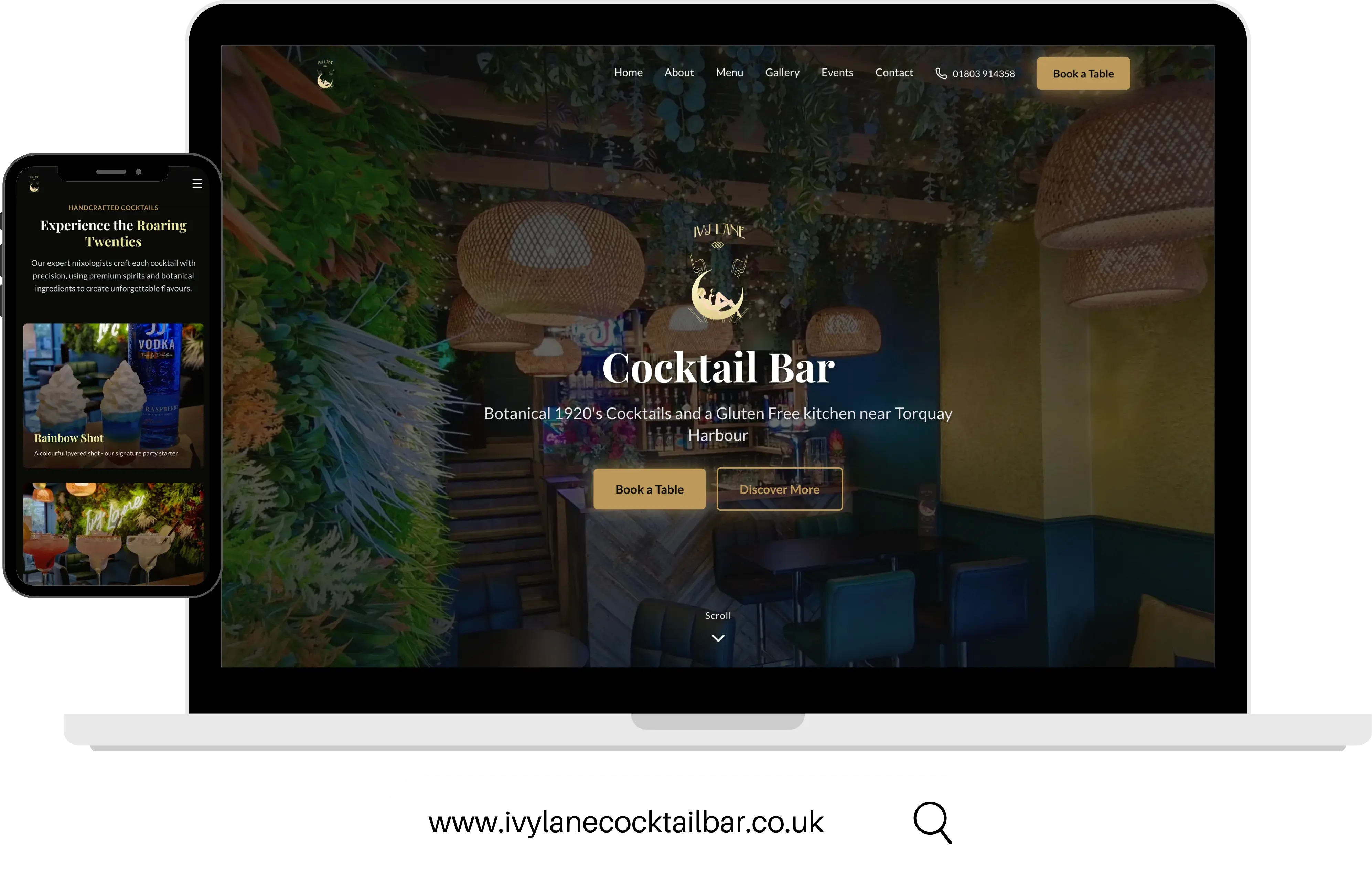 Ivy Lane Cocktail Bar website