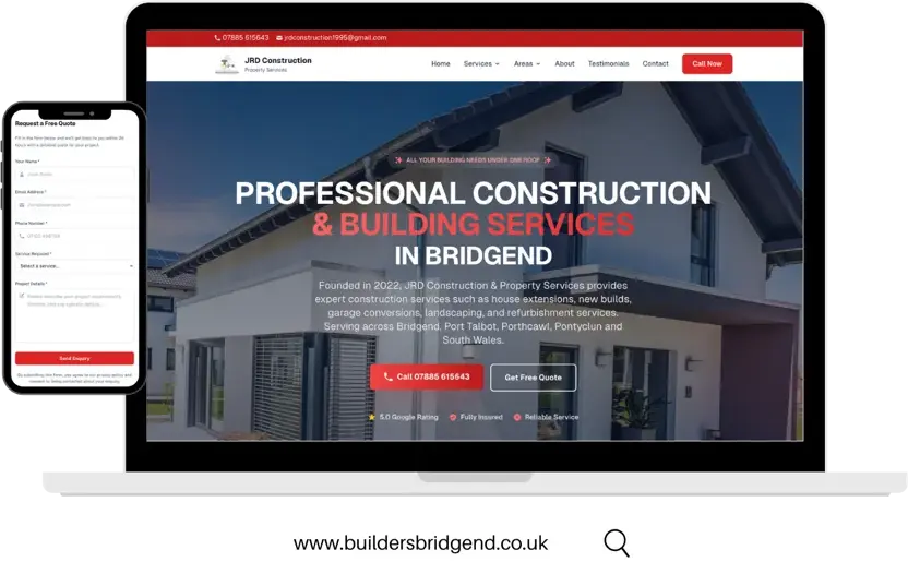 JRD Construction & Property Services website