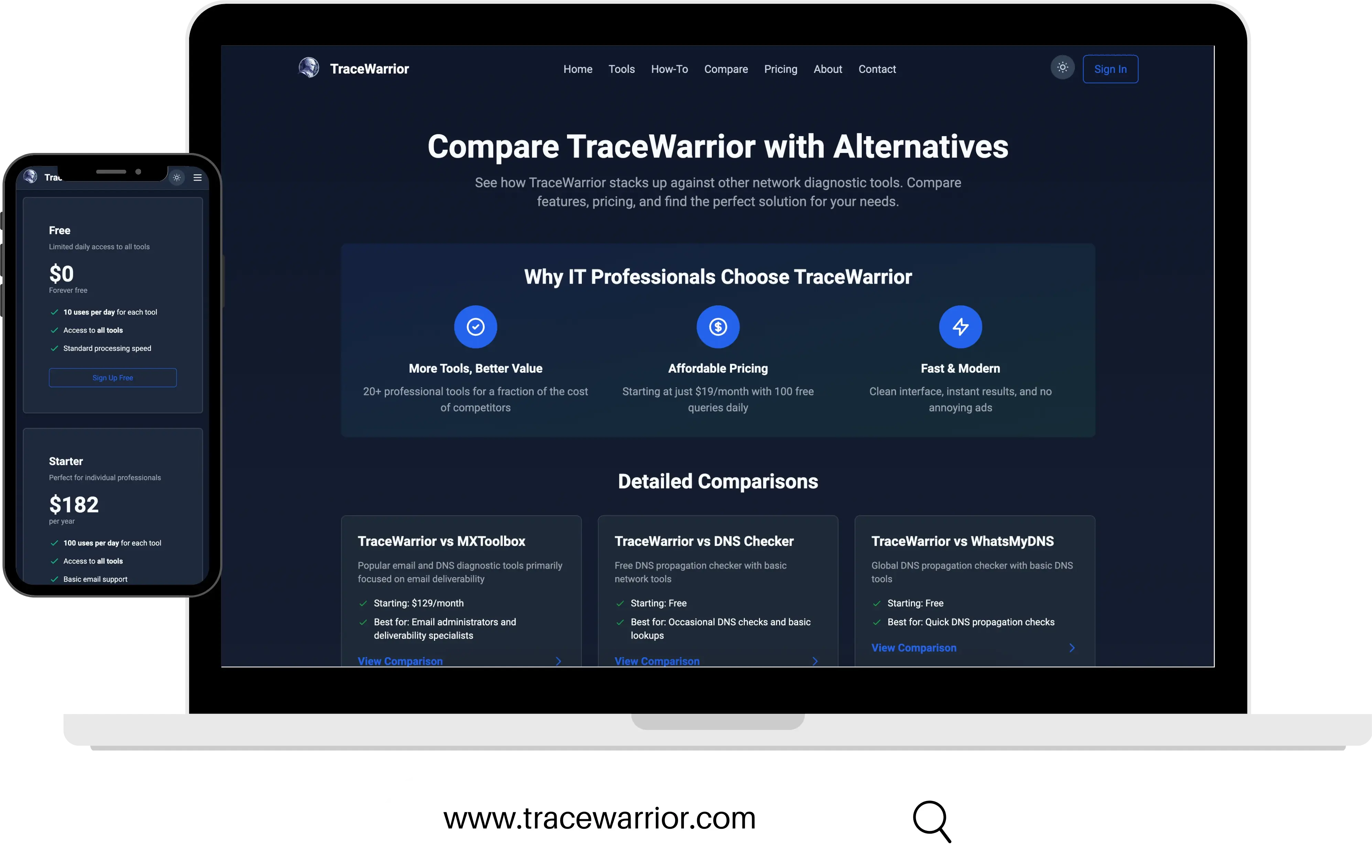 Trace Warrior website